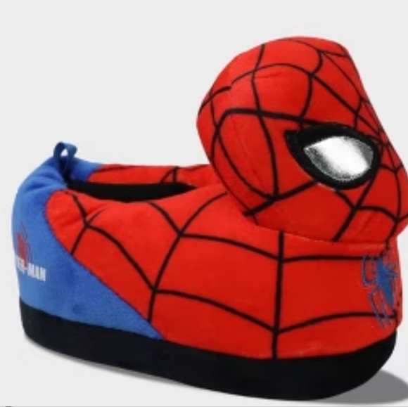 Spider-Man 3D Plush Slippers Size 5/6 - Picture 1 of 4